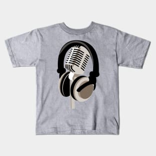 Headphones and mic Kids T-Shirt